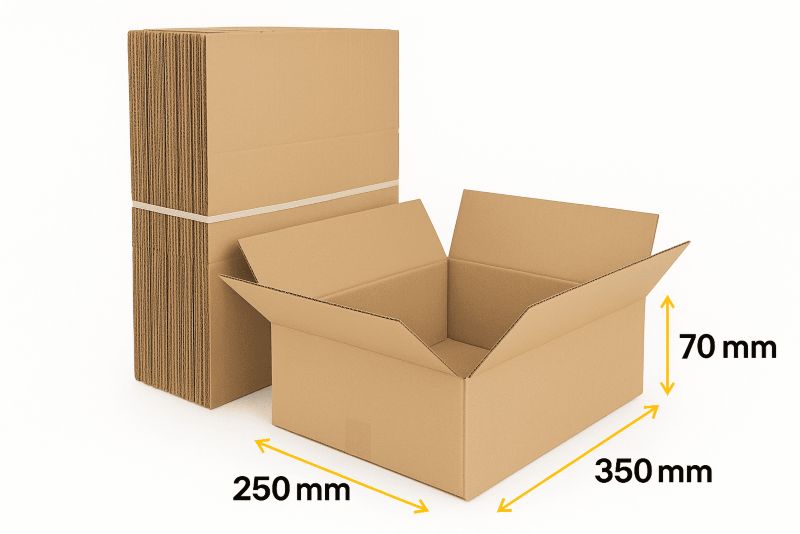 Pakiet - Karton Neopak Klapowy 350x250x70mm 50 szt.