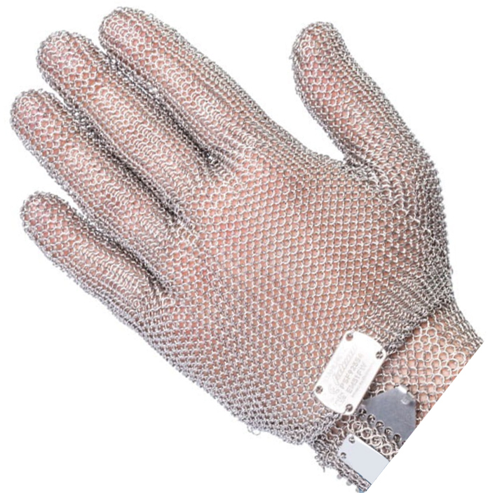 Rękawice robocze Friedrich Munch standard, ze stali nierdzewnej, rozmiar L, srebrny