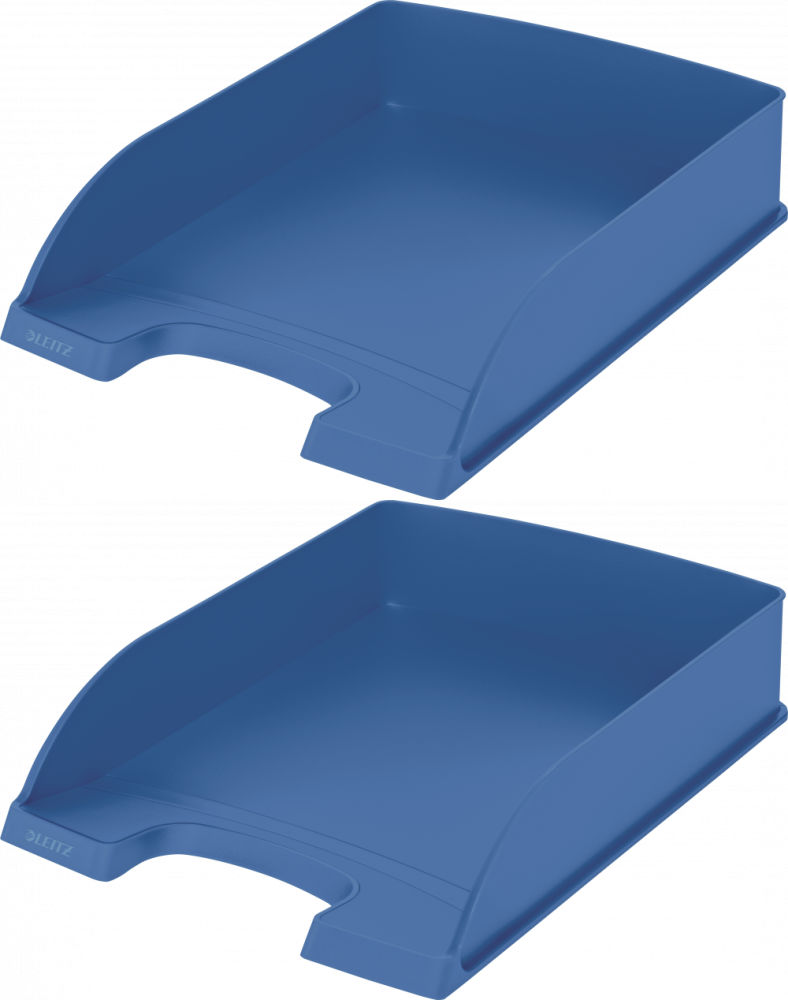 2x Półka na dokumenty Leitz Recycle, A4, plastikowa, niebieski