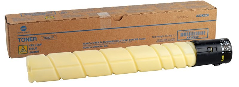 Toner Konica Minolta A33K250 (TN-321Y), 25000 stron, yellow (żółty)