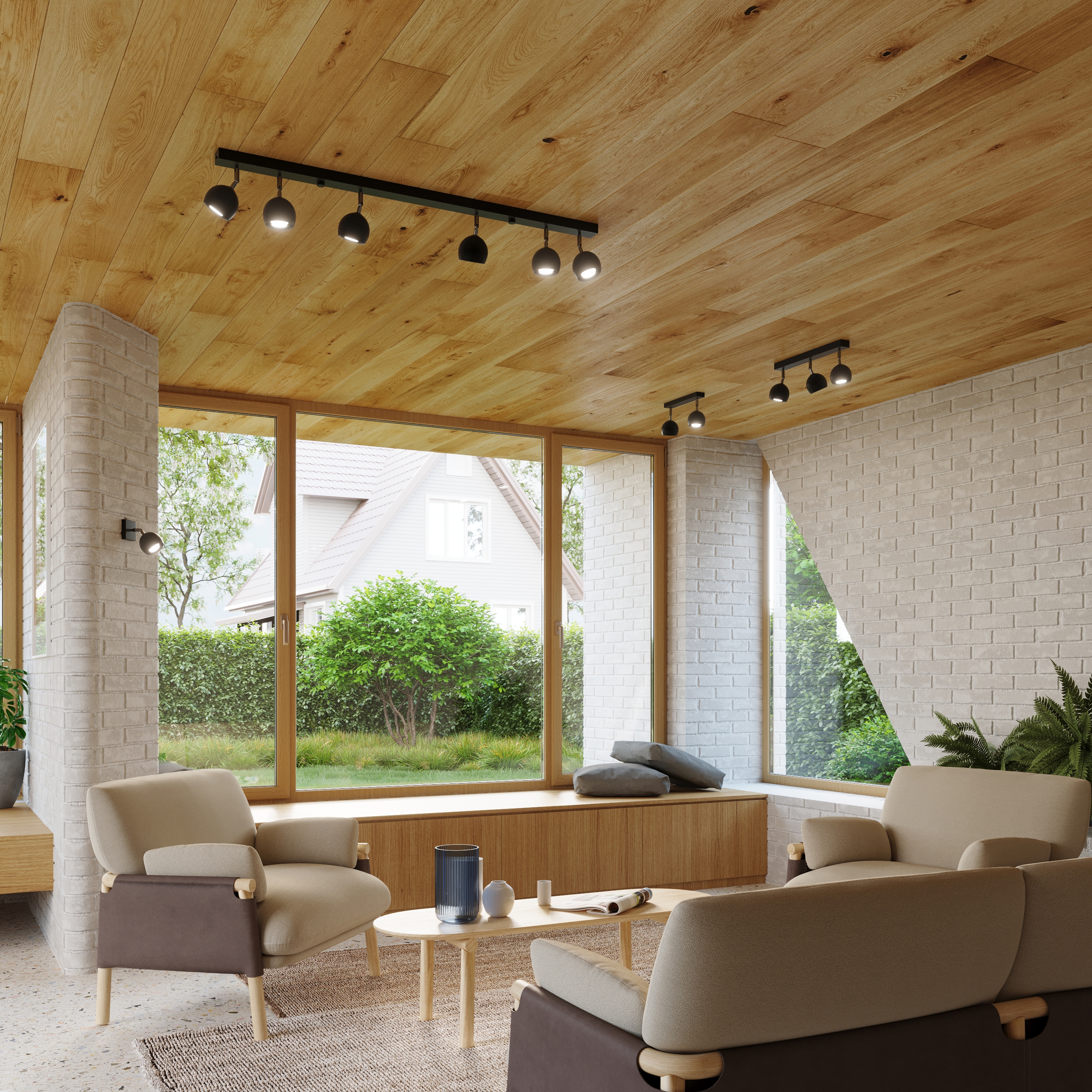 Sollux Lighting Oculare 6L lampa podsufitowa 6x40W czarna SL.0448