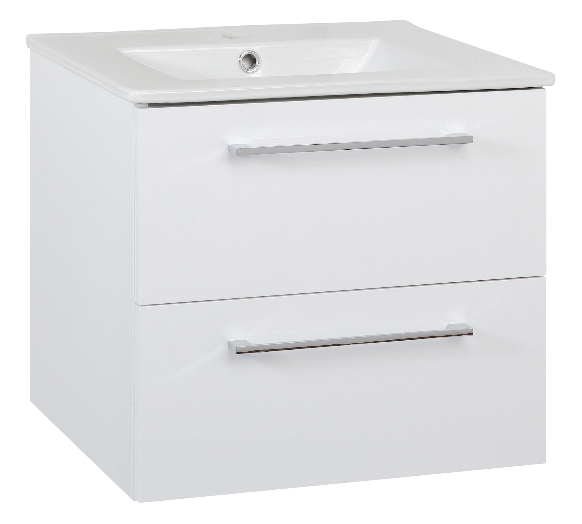 Astor Victoria zestaw umywalka z szafką 50 cm wisząca biały połysk AM-VUM-502-27