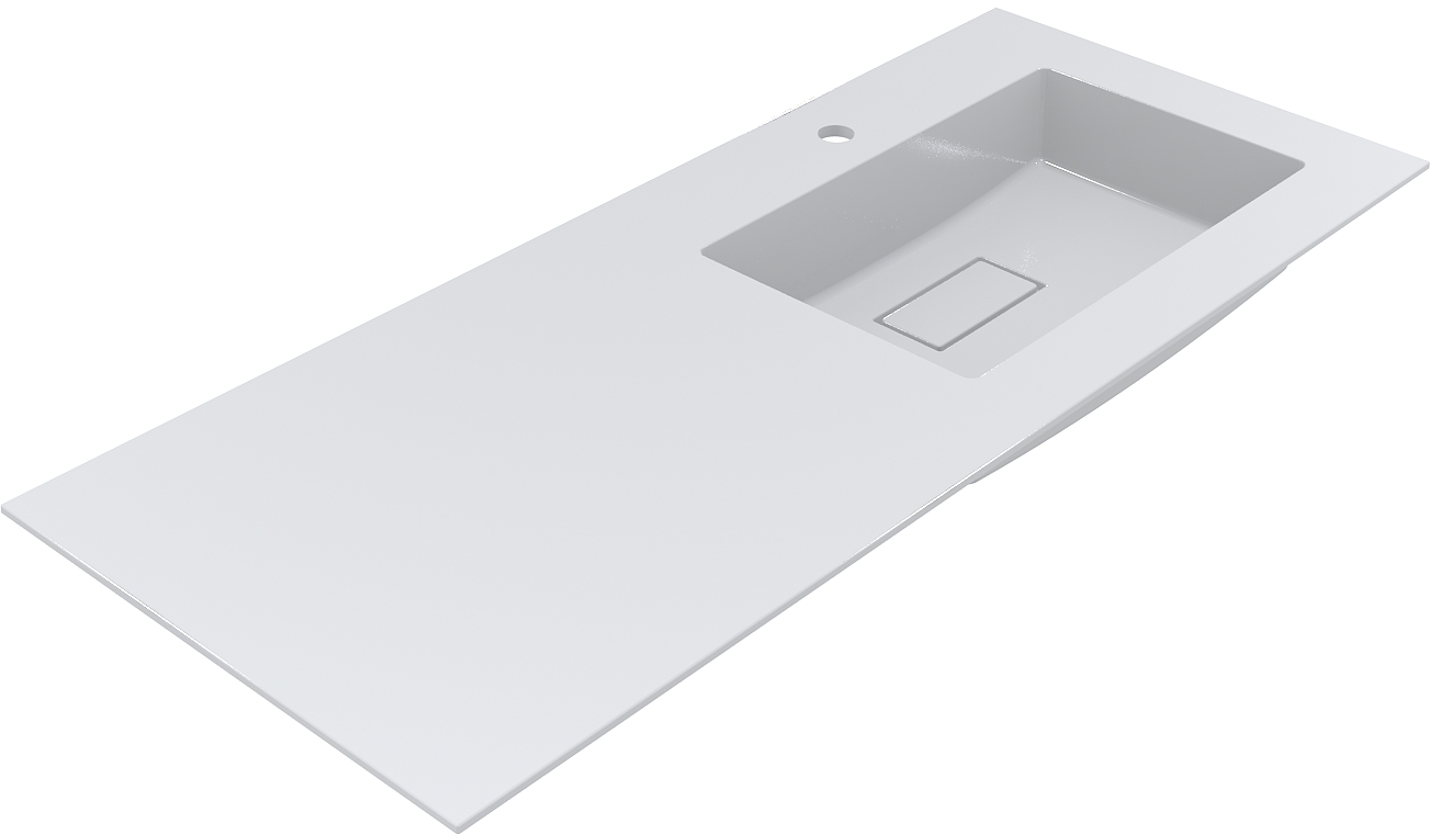 Miraggio Erica umywalka 120x50 cm prostokątna wpuszczana biała 8813492