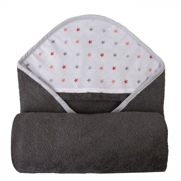 Okrycie kąpielowe z kapturkiem MAXI PRINT 100x100 wz. 09