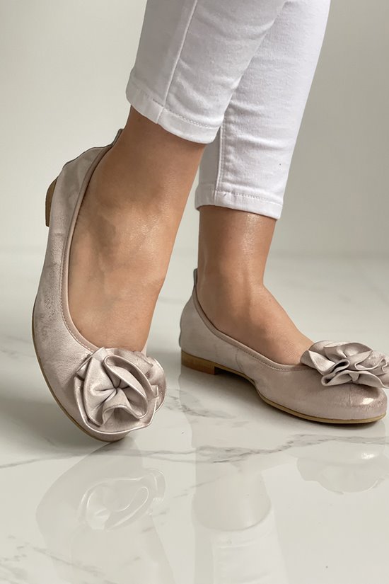 Baleriny damskie 92/80 Pudrowy róż