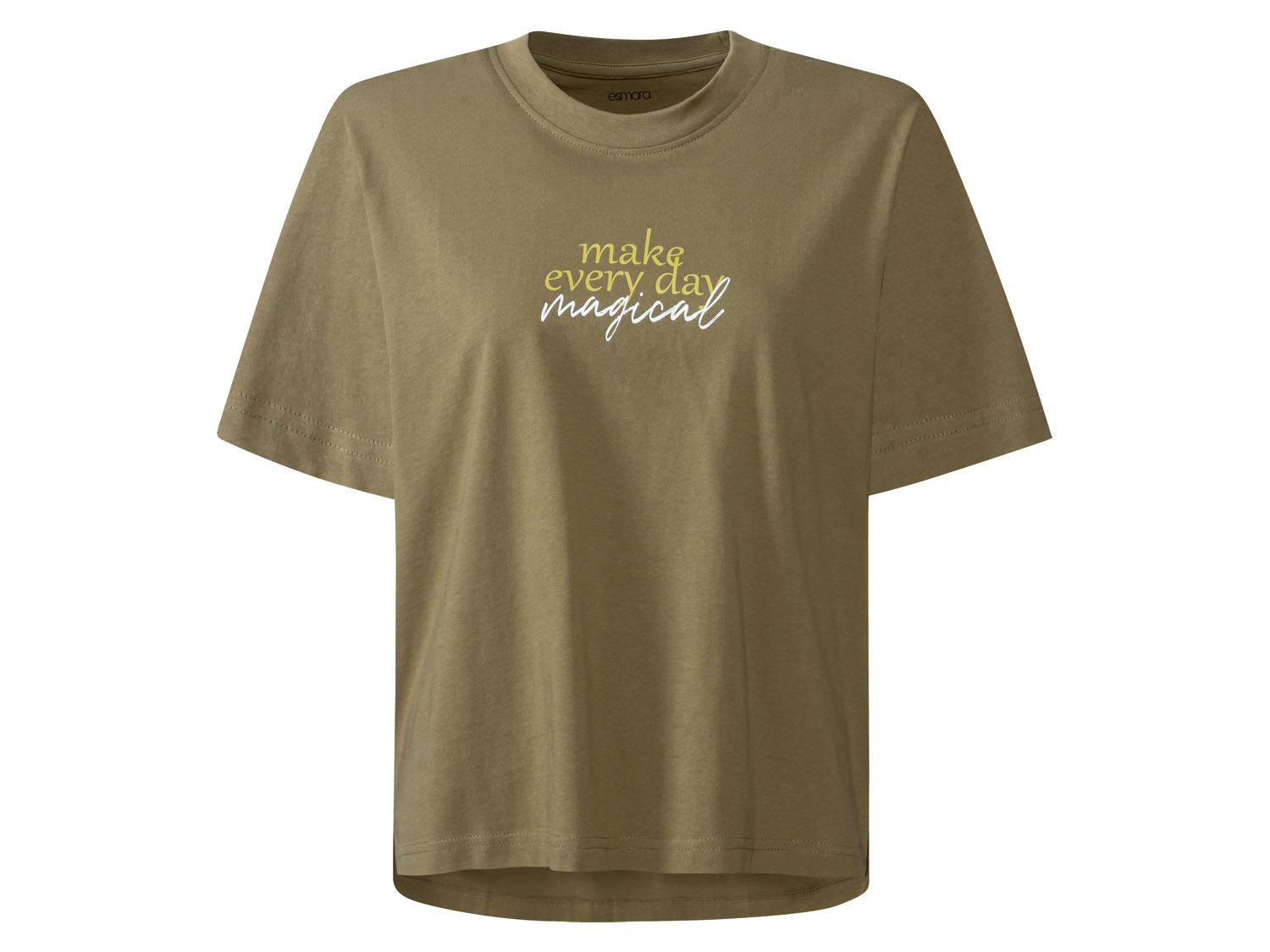 esmara T-shirt damski z bawełny XS 32/34, Zielony