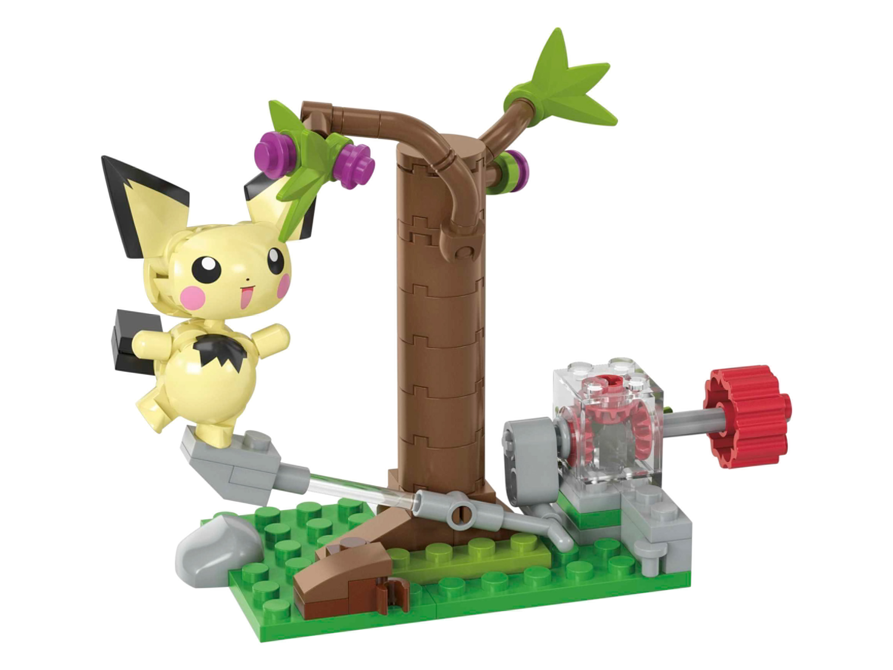 Mattel Mega Figurki Pokémon do samodzielnego złożenia Żerowanie w lesie Pichu