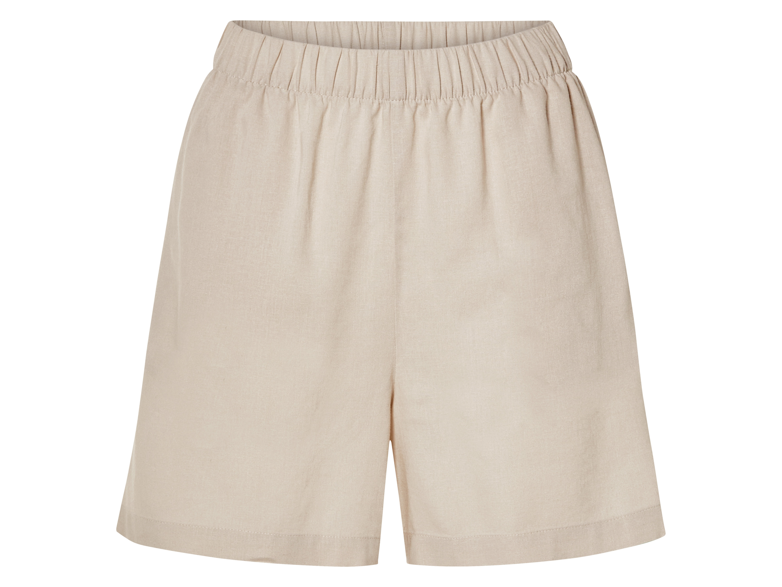 esmara Szorty damskie z lnem i bawełną Beżowy, 46