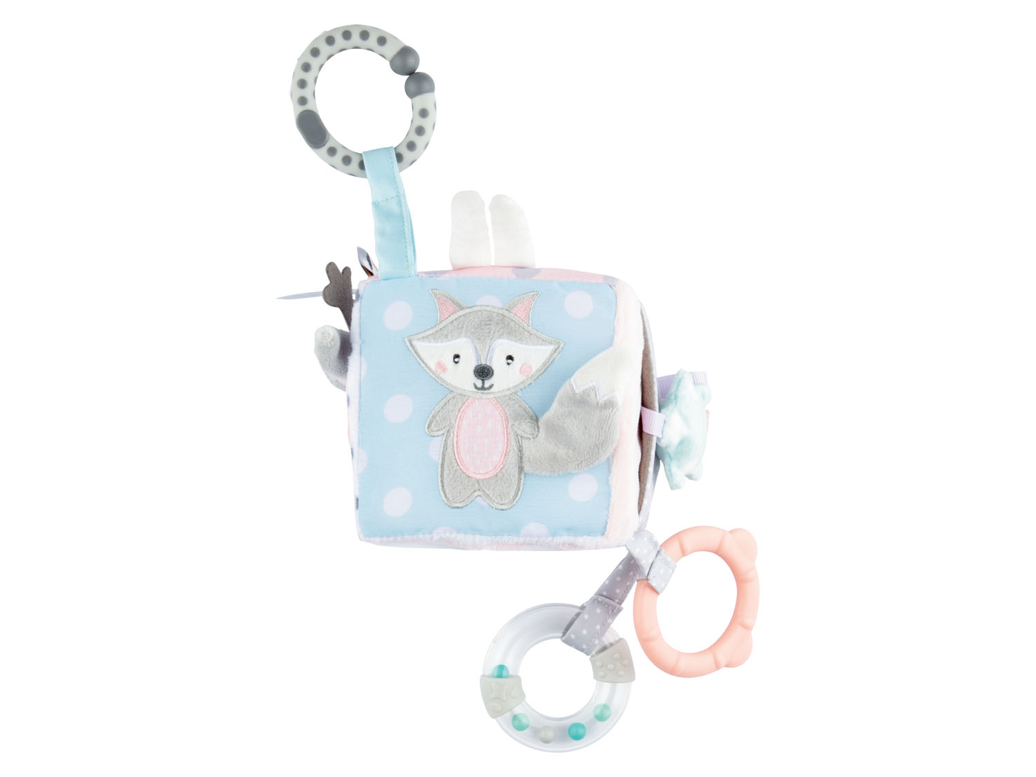 lupilu Zabawka niemowlęca, 1 sztuka Kostka/różowy