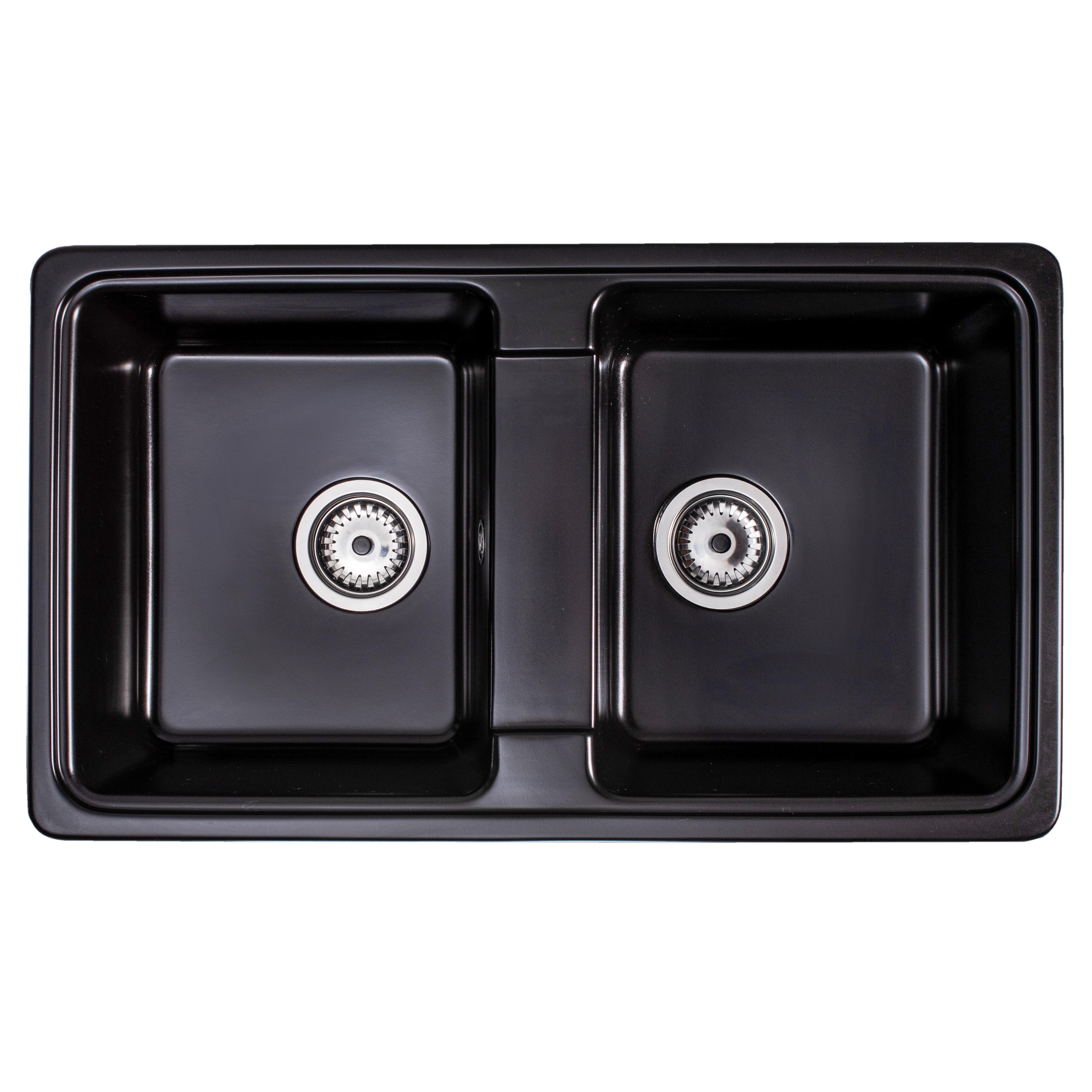 Darmowa Dostawa - Zlewozmywak granitowy 79.5x46 cm Sink Quality Sapphire SAPC2KBOX