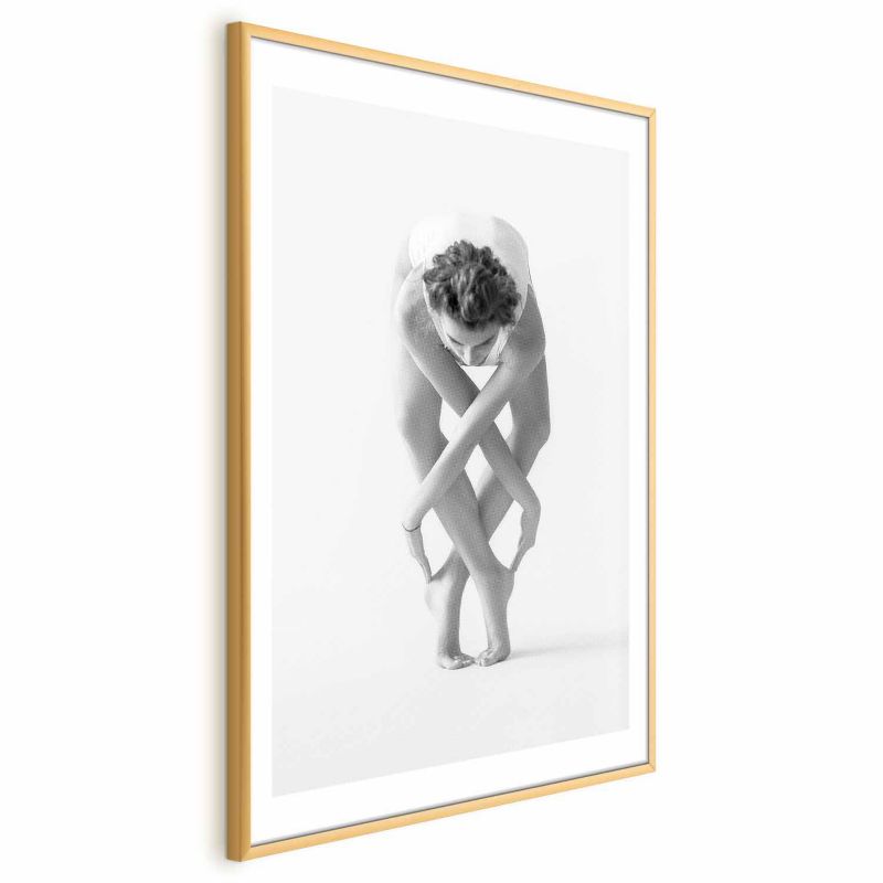 Plakat Artgeist Balet 21x30 cm z ramą złotą 1 szt
