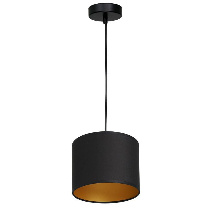 Lampa wisząca Luminex Arden czarny matowa-złota wym: 110 x 18 x 18 cm 1xE27 x 15W 1 szt.