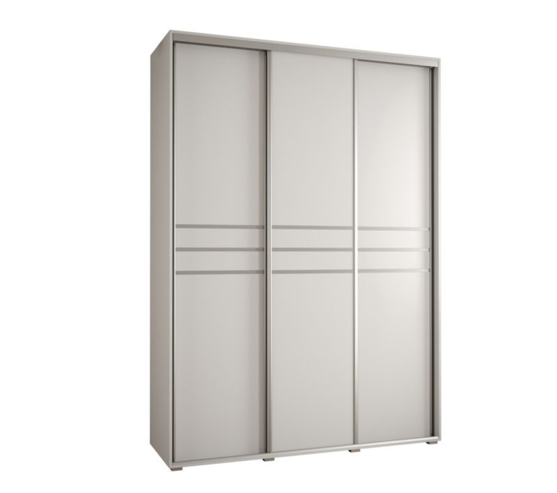 Szafa przesuwna Abiks DAVOS 10 wysoka szer.170cm biały/biały/srebrny 1szt.