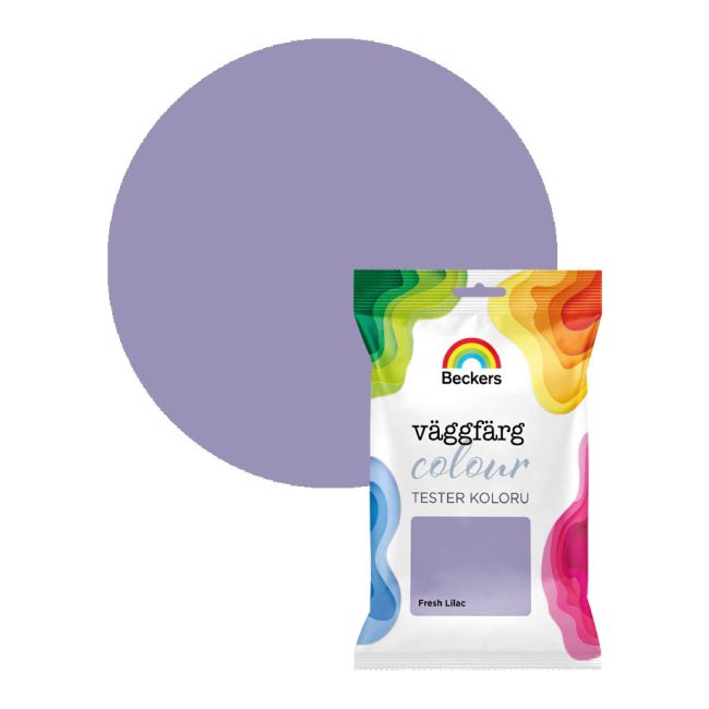 Tester farby kolorowej Beckers Vaggfarg Colour fresh lilac 0,05 l