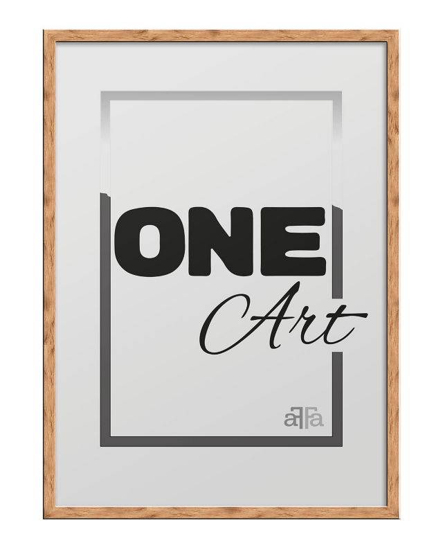 Ramka kwadrat Hekla MDF 60x60 naturalny 1szt.