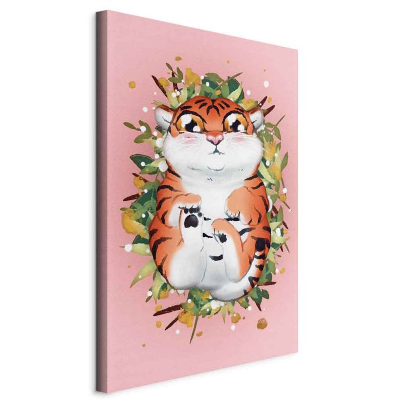 Obraz Artgeist Tygrysek na trawie 80 x 120 cm flizelina 1 szt