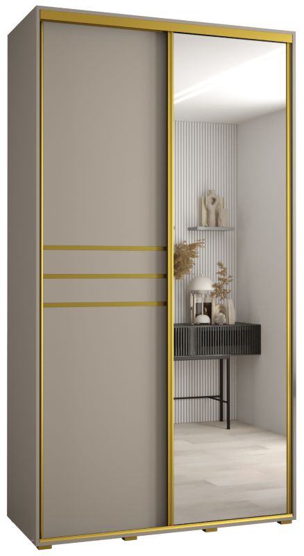 Szafa przesuwna Abiks 60 wysoka Dakota 11 140 kaszmir+kaszmir+złot 1 szt