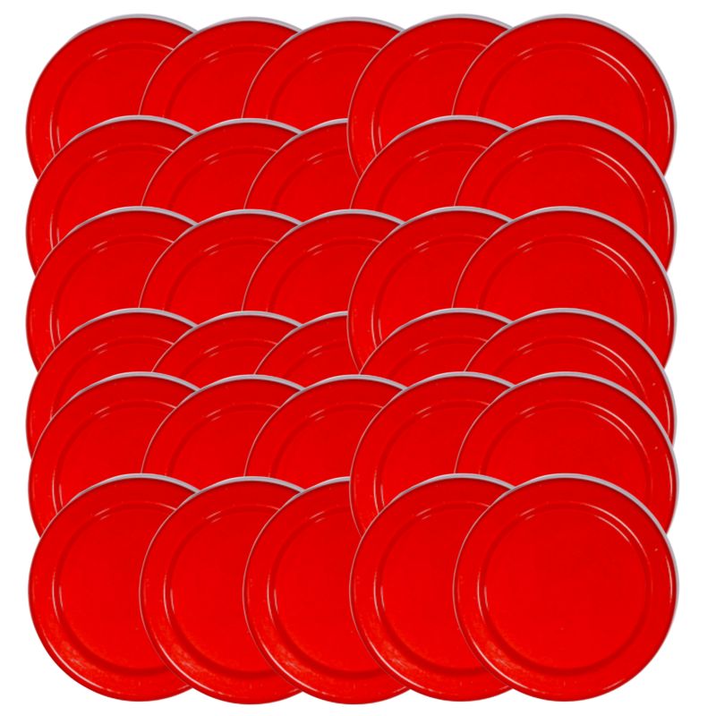 Pokrywki MODO24 wzór czerwony dekielki zakrętki nakrętki wieczka wieka 66mm 30 szt
