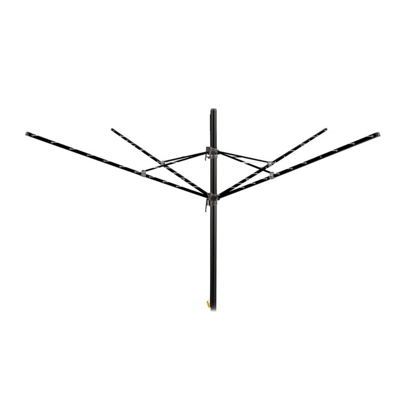 Suszarka ogrodowa RORETS Wendela aluminiowa obrotowa 4 ramiona czarna 1 szt.