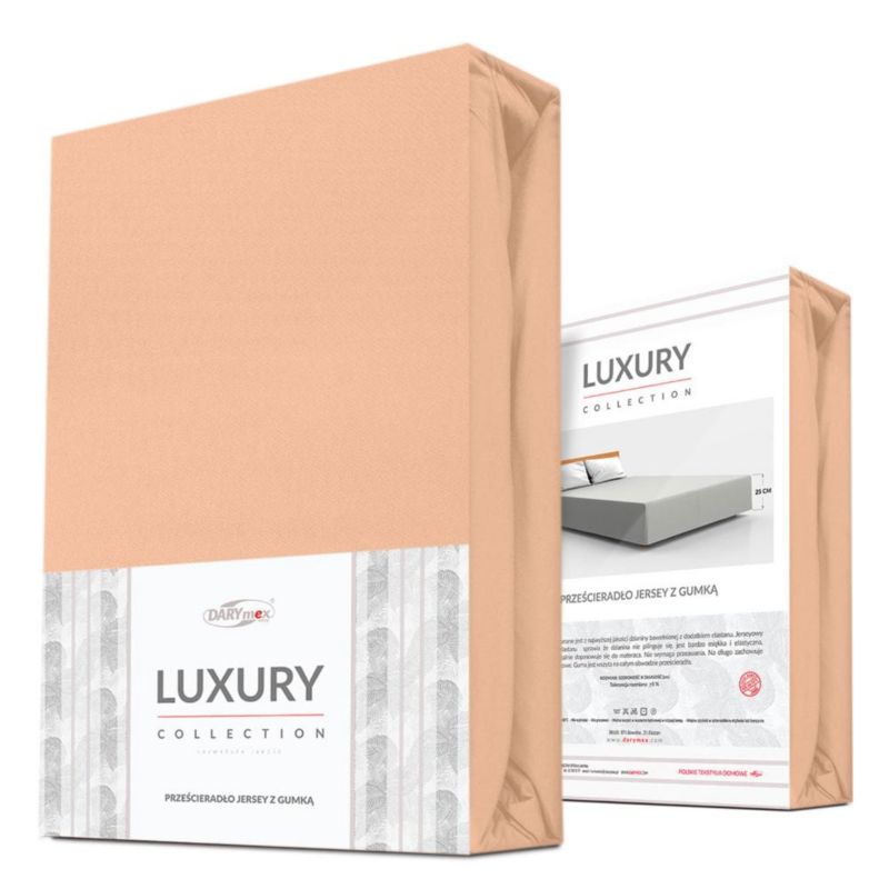 Prześcieradło jersey z elastanem z gumką Darymex 160x200 kolor róż 1 szt.