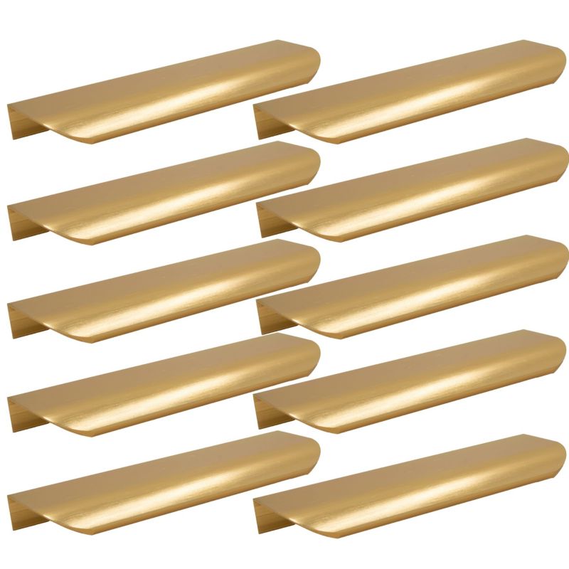 Uchwyt meblowy B&B krawędziowy 200 mm złoty szczotkowany 10 szt