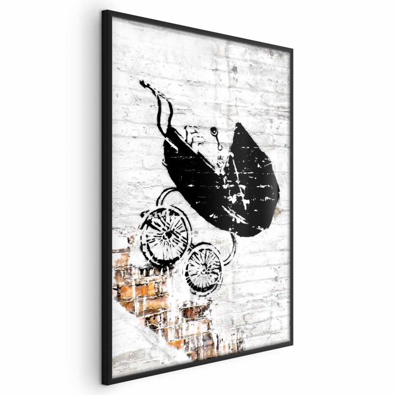 Plakat Artgeist Pędzący wózek 29,7x42 cm z ramą czarną 1 szt