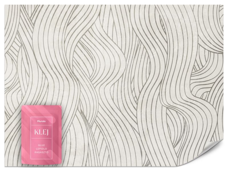 Fototapeta Muralo Falowany Beżowy Wzór 100x70 cm 1szt.