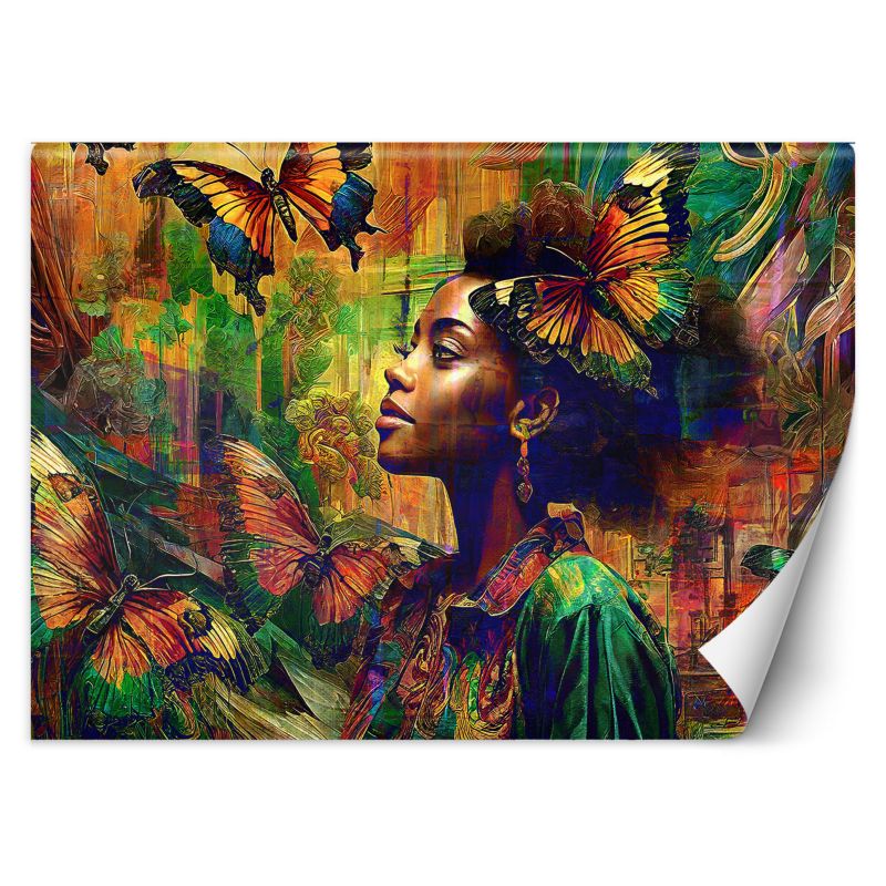 Fototapeta Feeby Kobieta Motyle Abstrakcja 150x105 1 szt