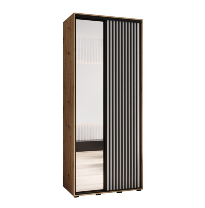 Szafa przesuwna Garderoba Abiks LANKO 2 100 gł. 45 artisan/biały 1 szt.