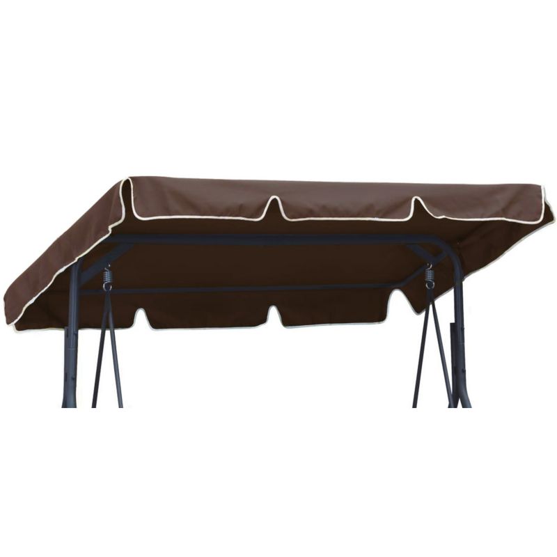 Daszek na huśtawkę ogrodową Ferocity 110x188 cm brązowy 1 szt.