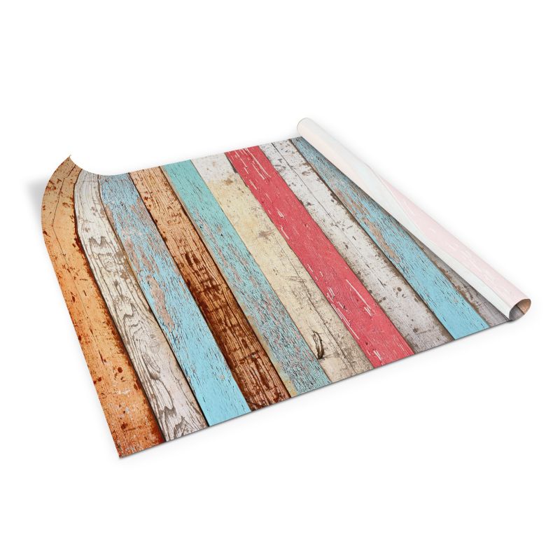 Samoprzylepna naklejka Tulup Kolorowe deski 100x50 cm