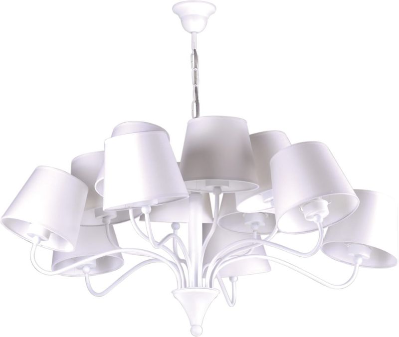 Żyrandol Kaja Siena biały wym: 75 x 90 x 90 cm 12xE27 x 60W 1 szt.