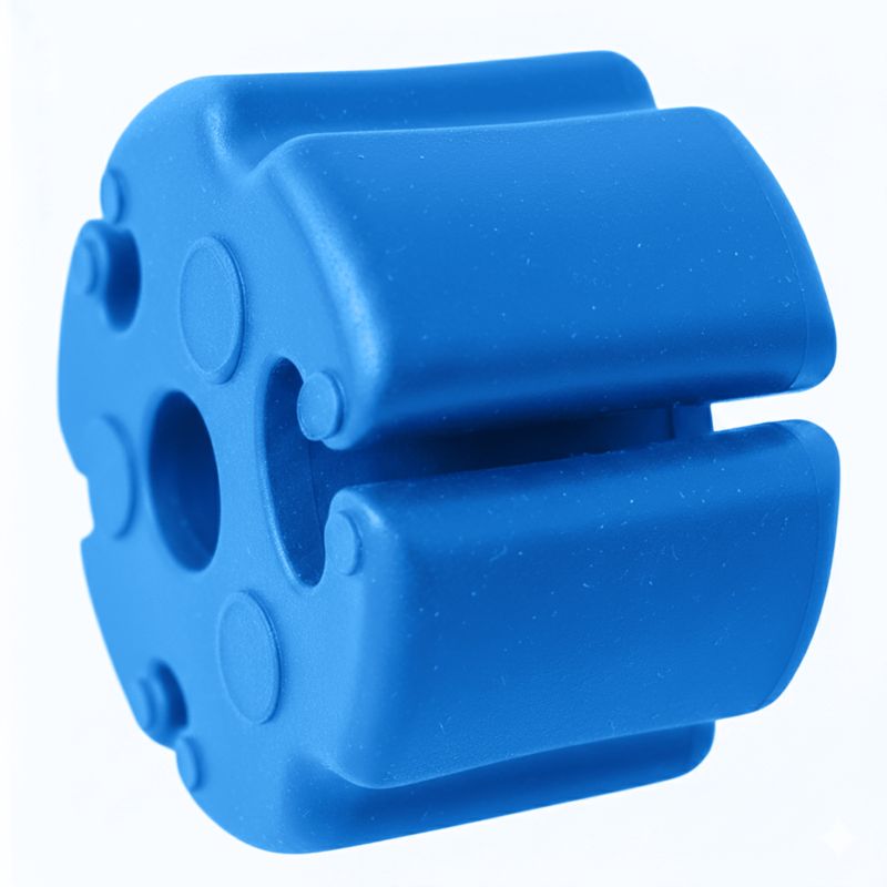 Spinka READY Do Wędki Silikonowa Elastyczna Paski Do Spinania Uchwyt Zabezpieczający Niebieska 6 szt.