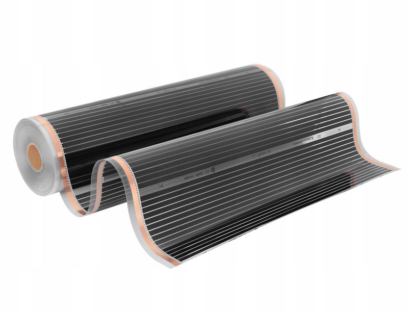 Zestaw folii grzewczych Mission Air IR SILVER 160W 14m²,szer.100cm + Gemini Czarny 1szt