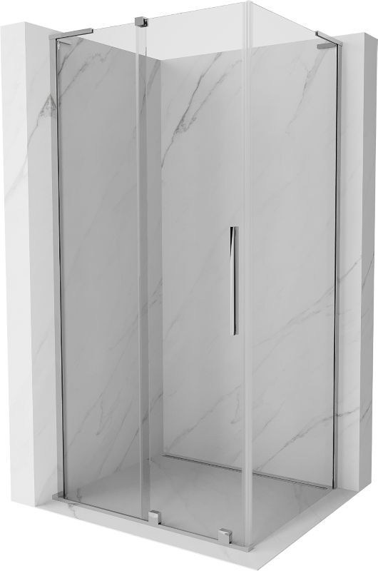 Kabina prysznicowa Mexen Velar L rozsuwana 100 x 120 cm transparent chrom 1 szt.