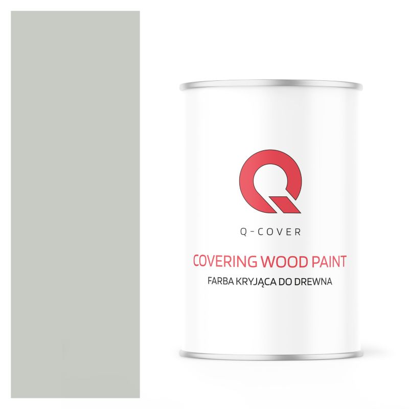 Farba Kryjąca do Drewna Q-Cover Biały Papirus RAL9018 Satyna 1L
