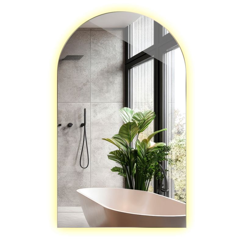 Lustro Owalne Ścięte LED Tulup 50x90 cm Do Garderoby 1 szt.