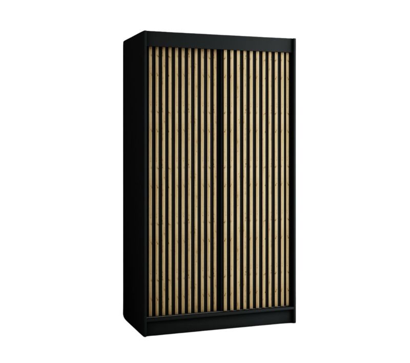 Szafa przesuwna Garderoba Abiks Lamelo 1 120 czarny 1 szt.