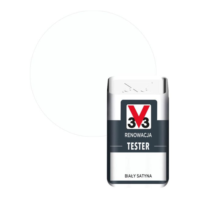 Tester farby renowacyjnej V33 biały satyna 0,05 l