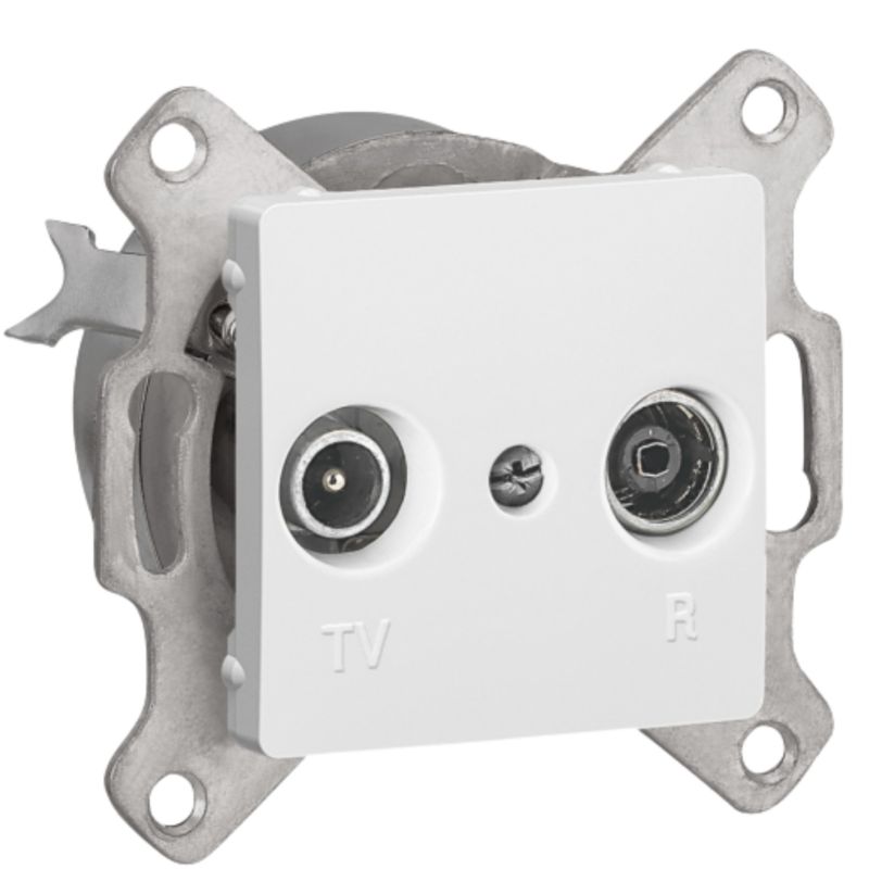 Gniazdo Antenowe TV Legrand Cariva Białe Podtynkowe 1 szt.
