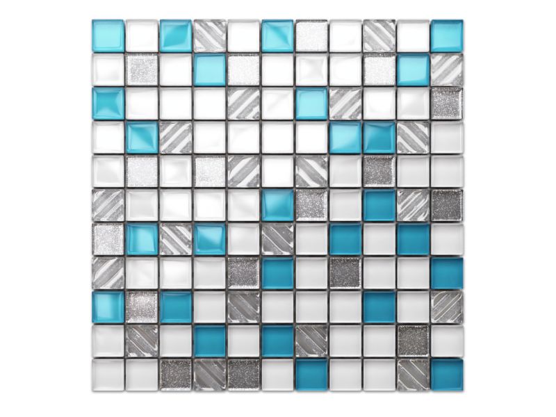 Mozaika szklana Ilcom blue ice 30x30cm 1 szt.