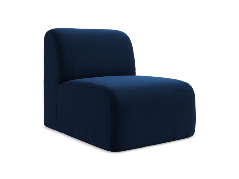 Moduł LaMiaSofa CERVO z tkaniny welwetowej 70x94 cm królewski niebieski 1 szt.