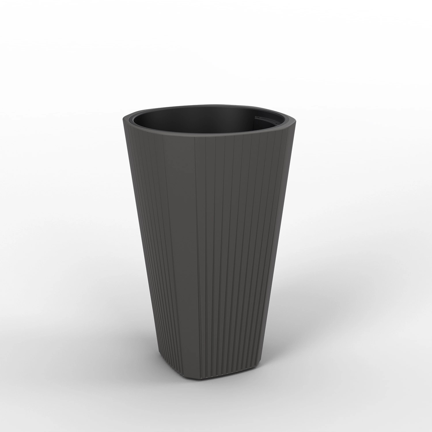 Donica Muza średnia antracyt - śr. 39 cm