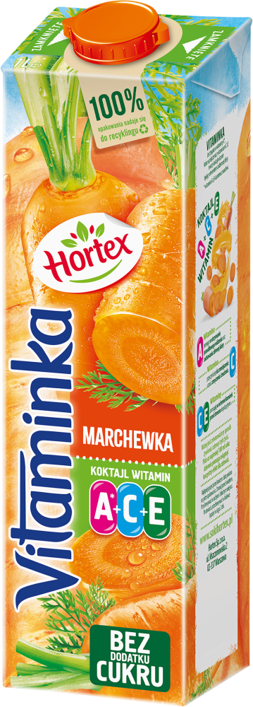 Sok marchewkowy Hortex Vitaminka, karton, 1l