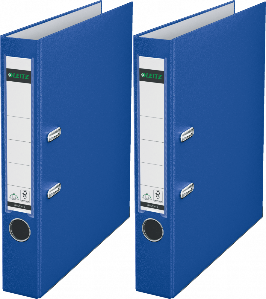 2x Segregator A4 Leitz 180°, 50mm, do 350 kartek, ciemnoniebieski