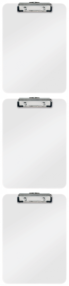 3x Clipboard Leitz Wow, A4, biały
