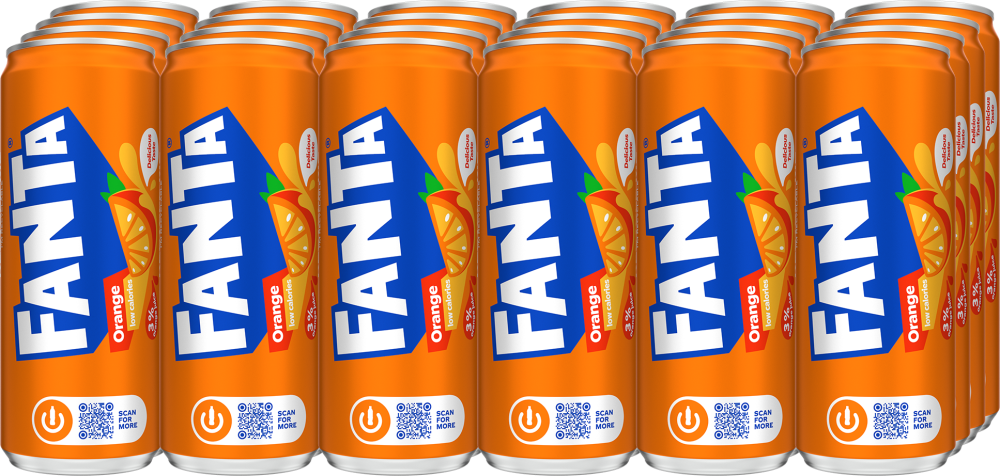 24x Napój gazowany Fanta, puszka Sleek, 0.33l, KAUCJA