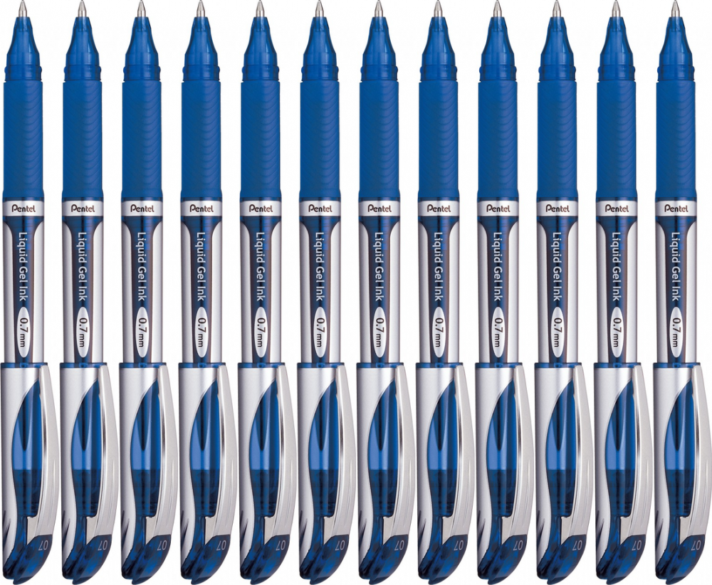 12x Pióro kulkowe Pentel, BL57, 0.7mm, niebieski
