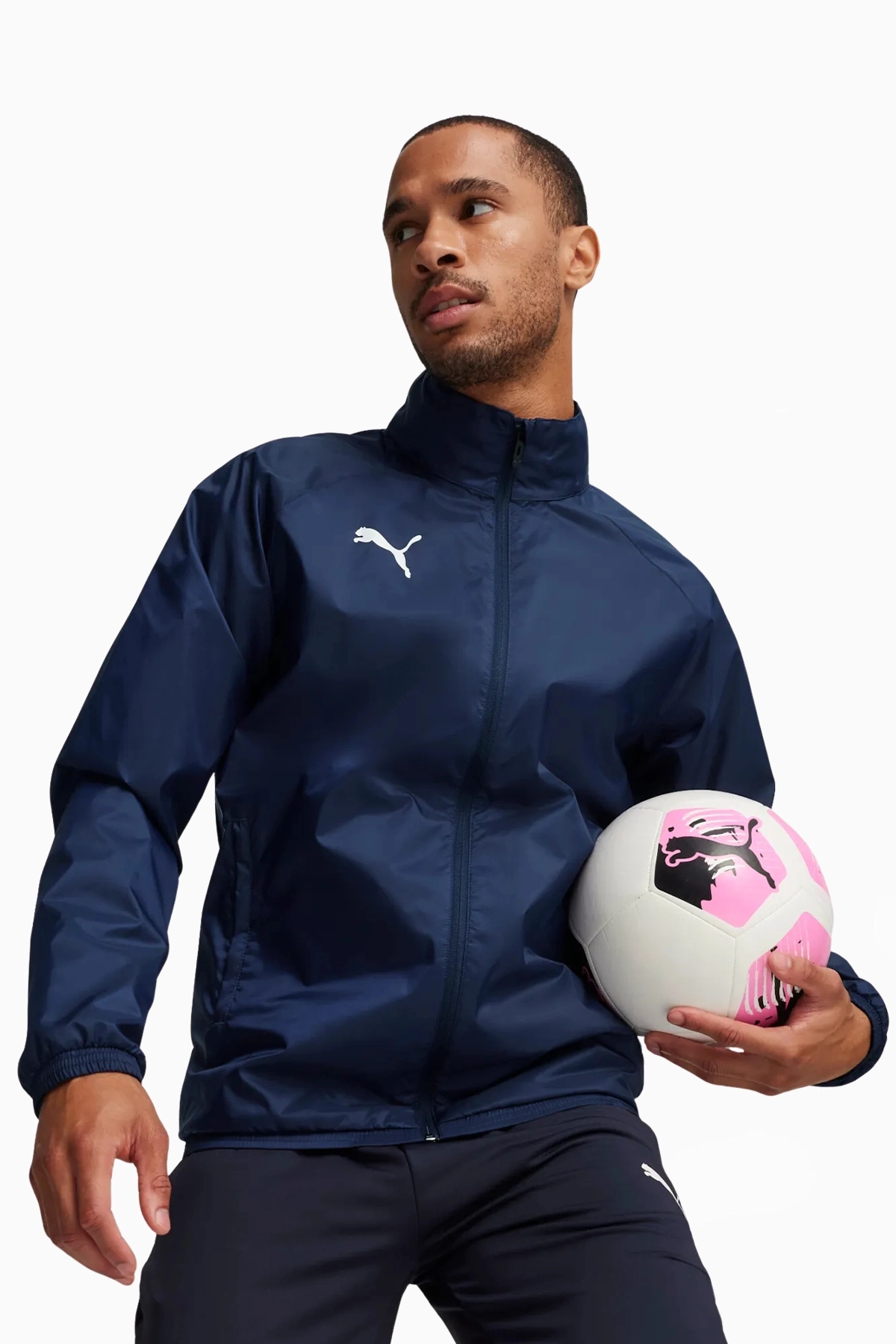 Kurtka Puma teamGOAL All Weather - Granatowy