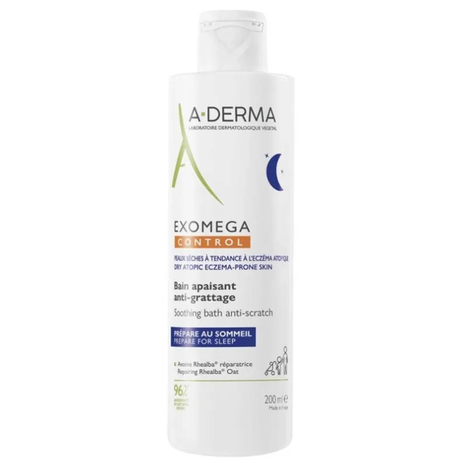 A-derma exomega control - kąpiel kojąca przeciw drapaniu, po 6 miesiącu, 200 ml